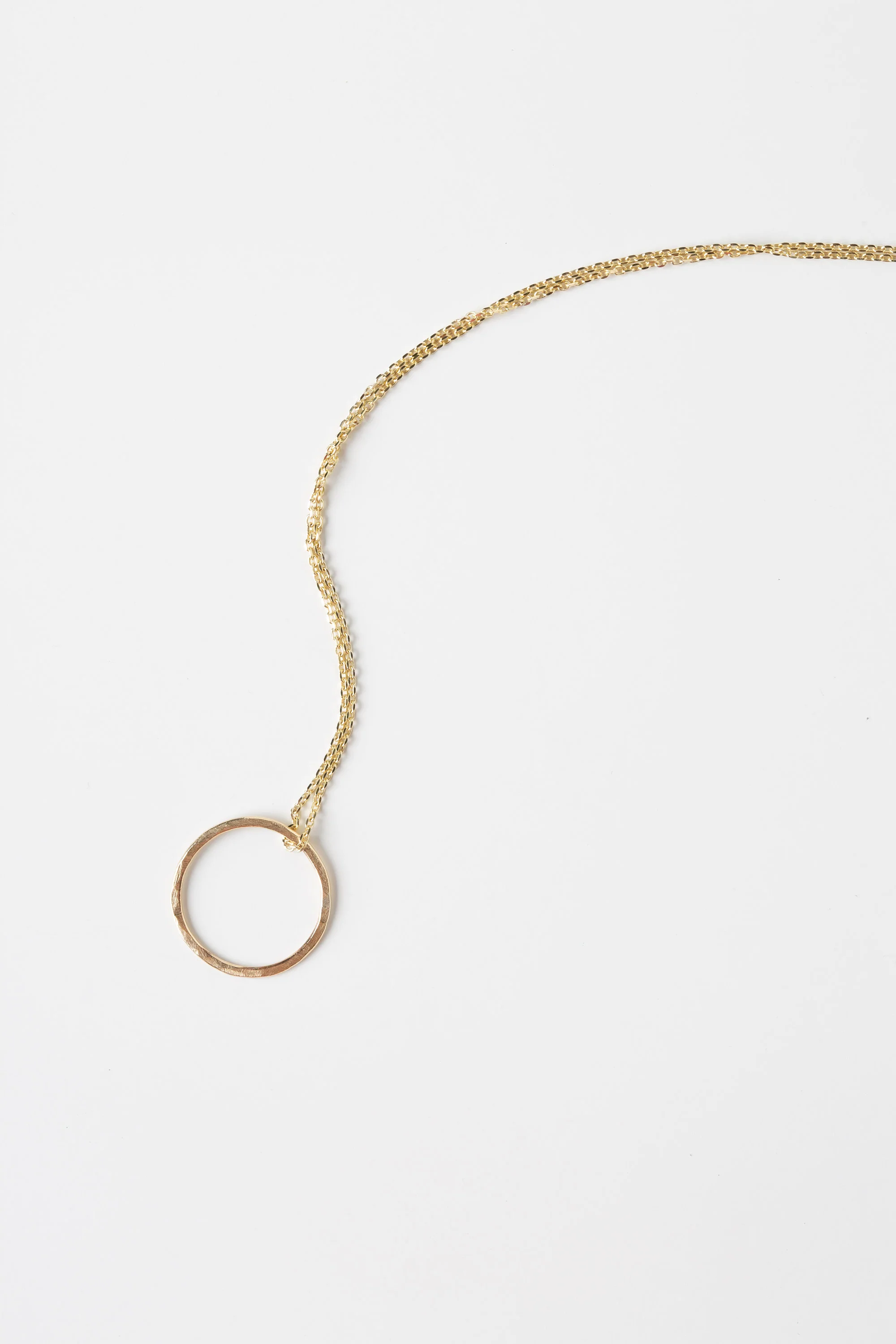 9ct Gold Mini Open Circle Necklace - Image 5
