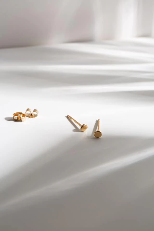 9ct Gold Zero Waste Mini Studs - Image 5