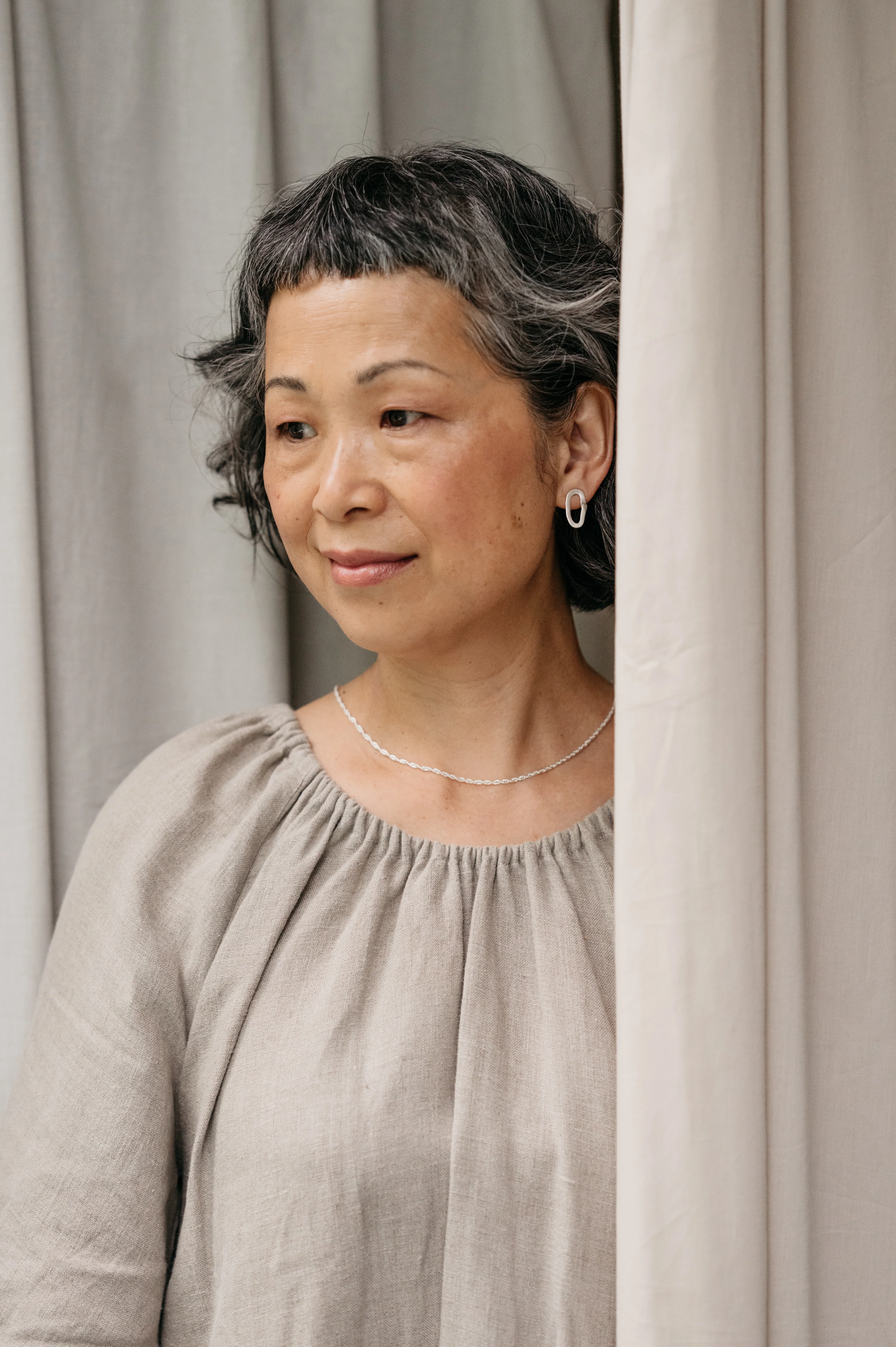 Silver Overlap Studs - Image 4