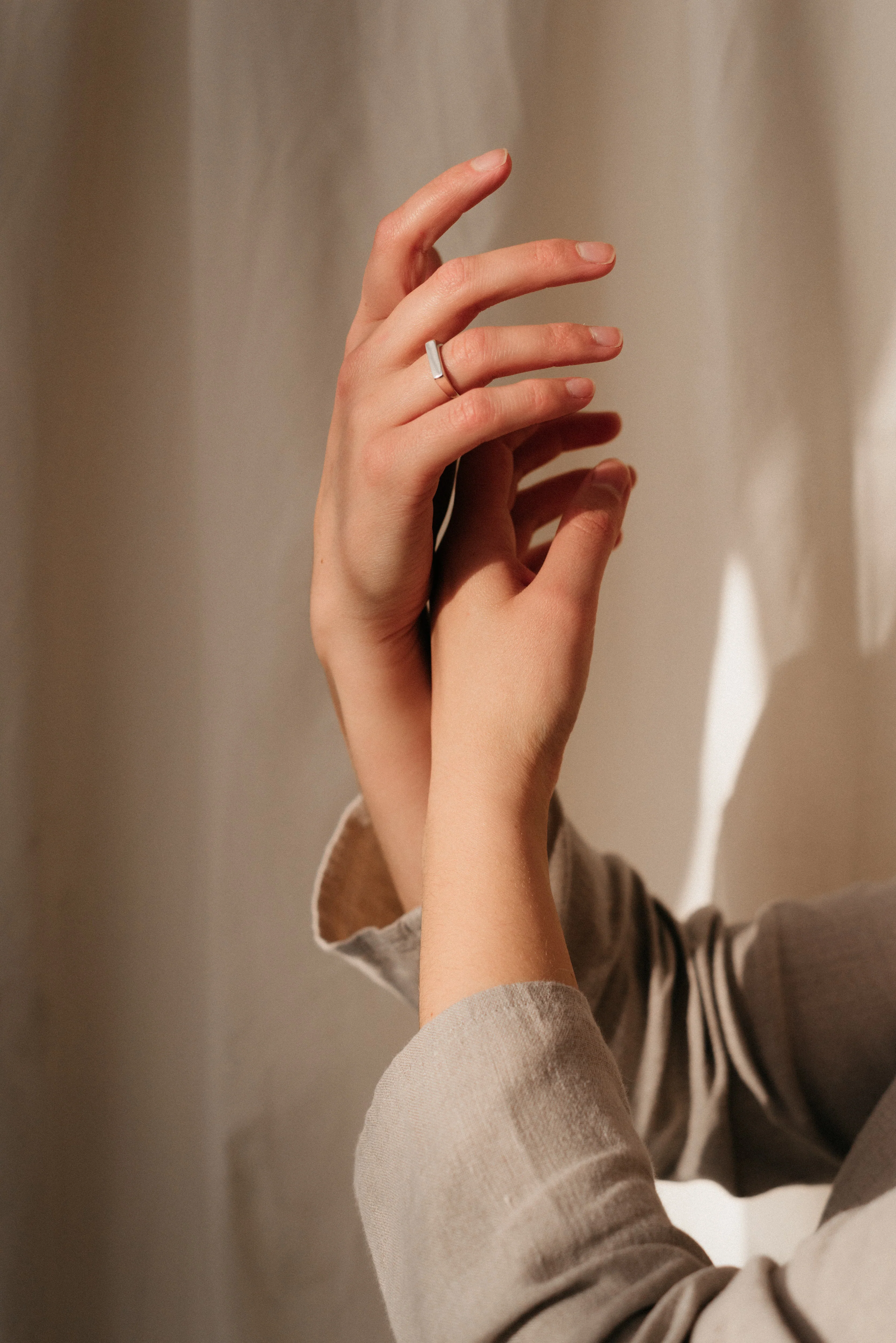 Silver Rectangle Signet Ring - Image 4