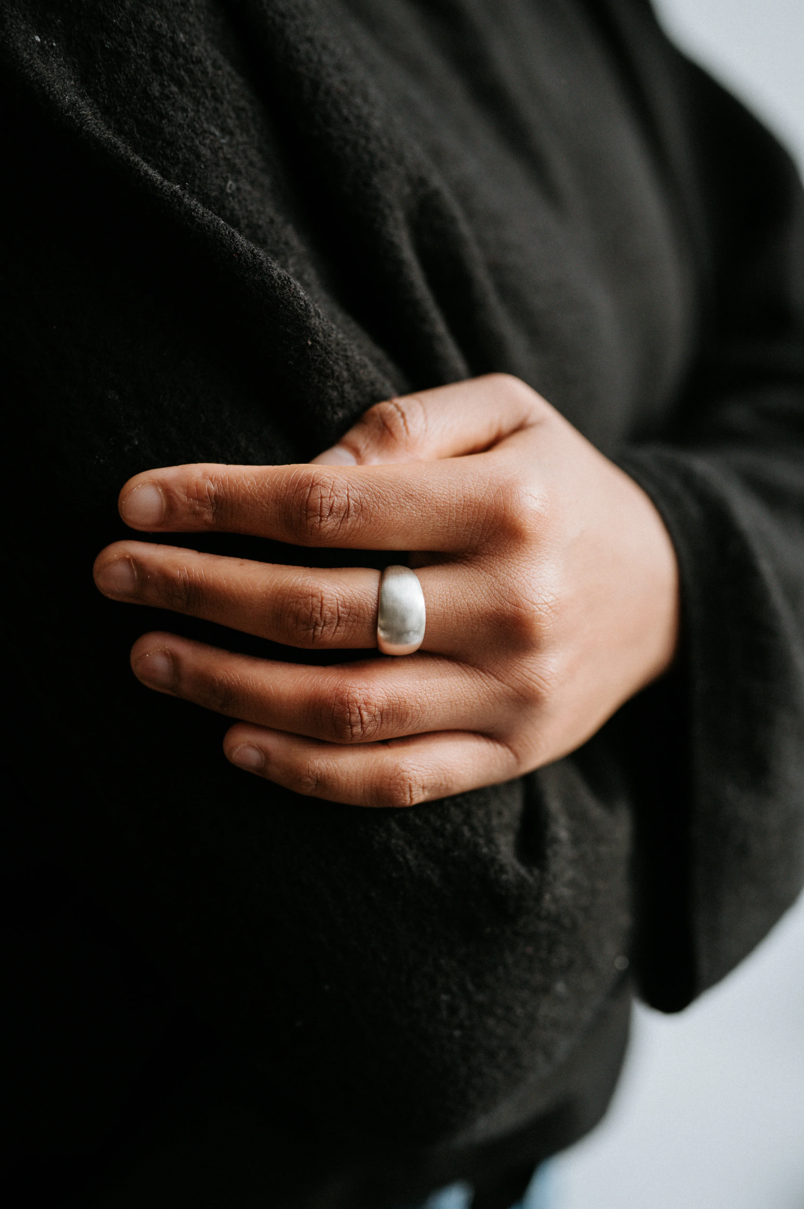 Silver Statement Domed Ring - Image 3
