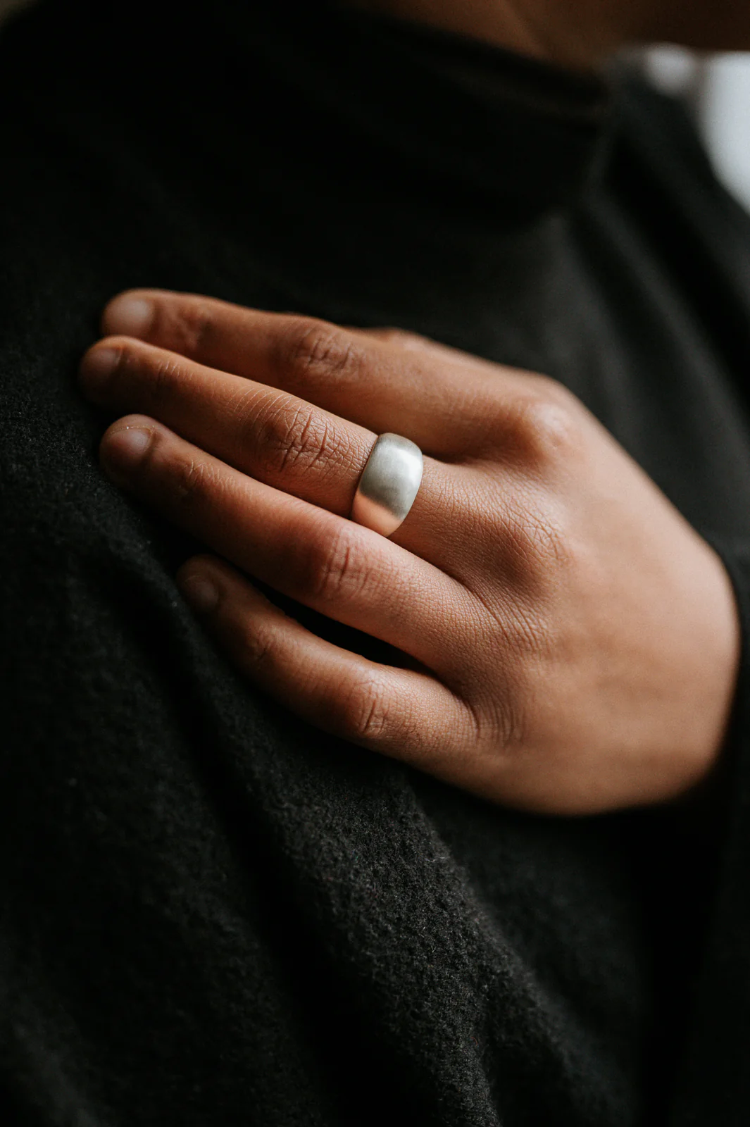 Silver Statement Domed Ring - Image 4