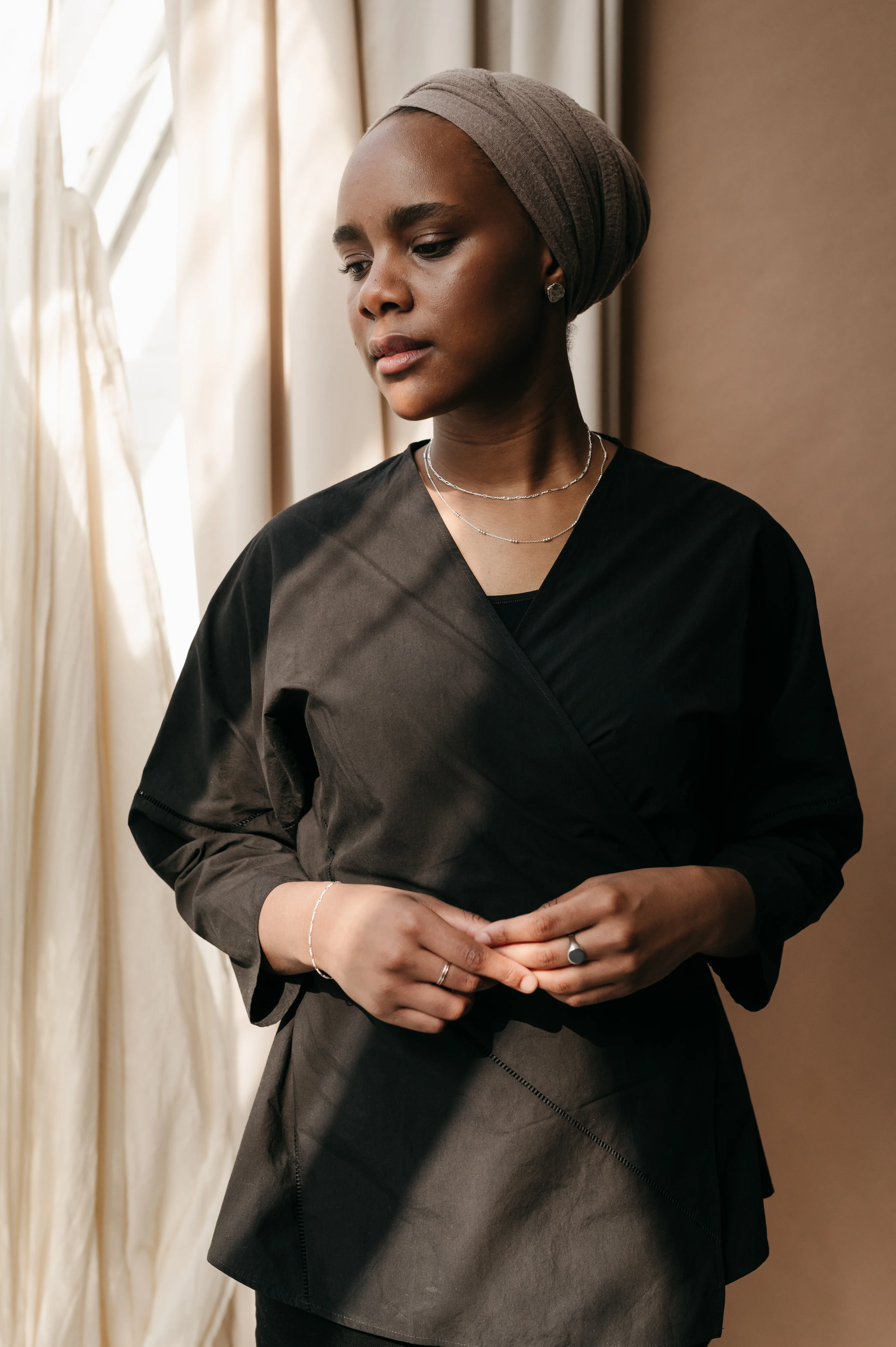 Silver Classic Round Signet Ring - Image 3