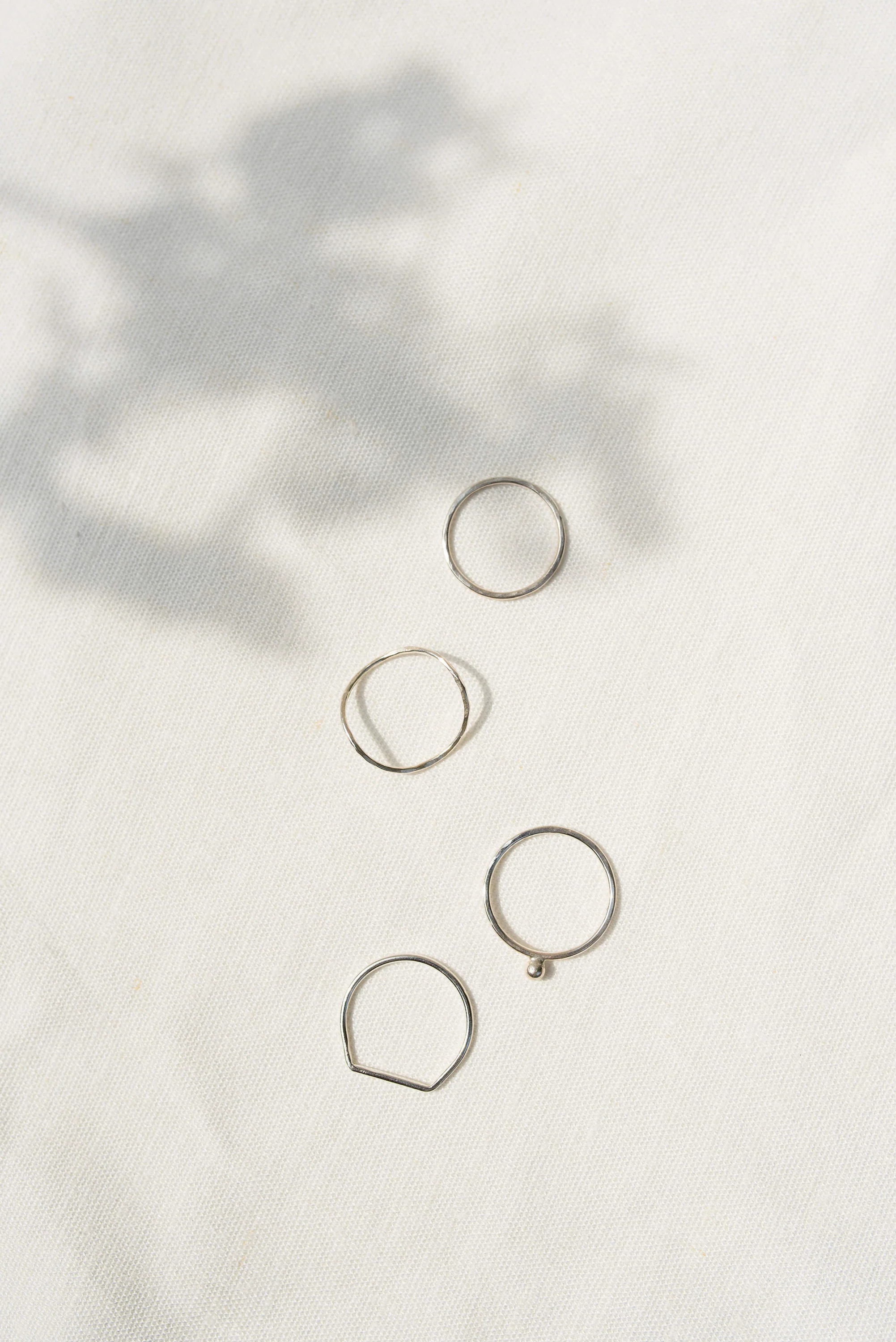Silver Wave Stacking Ring - Image 3