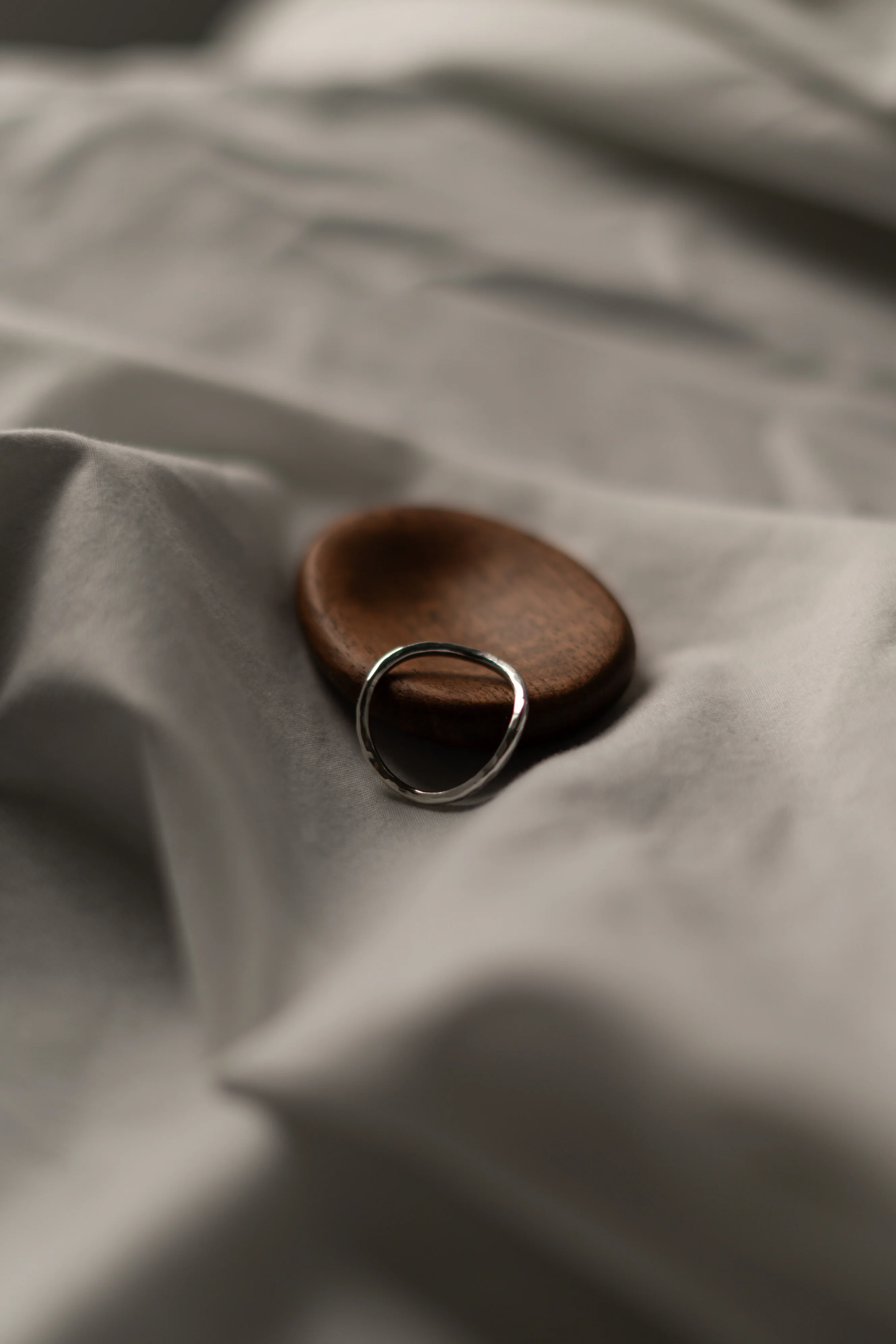 Silver Chunky Wave Ring - Image 3